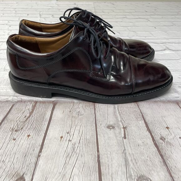 Johnston & Murphy Men 20-1253 Burgundy Leather Cap Toe Oxford Shoes Size 11.5 M main image 12